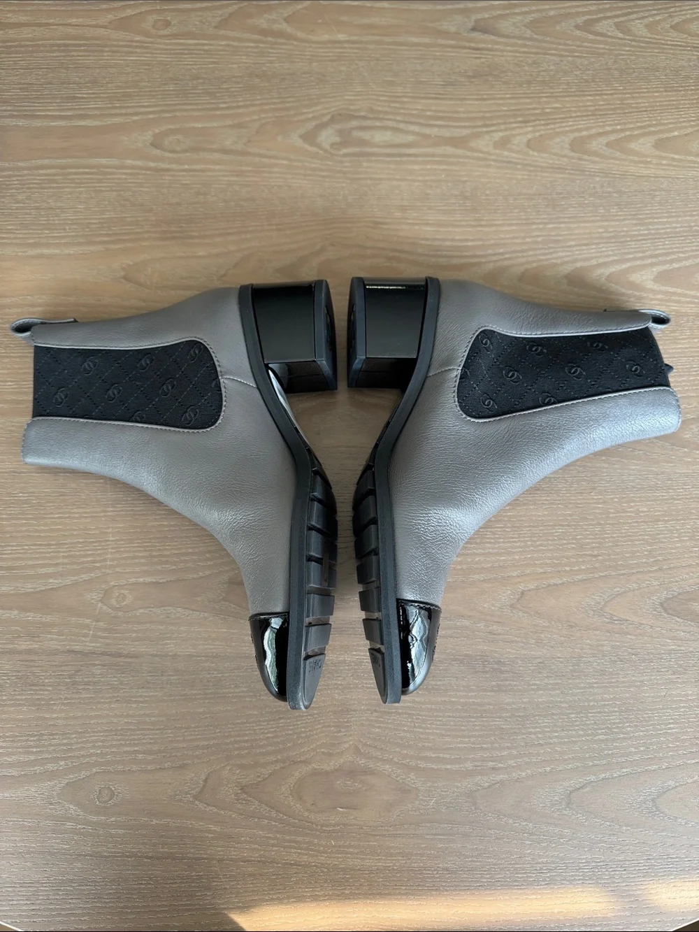 CHANEL stylish gray